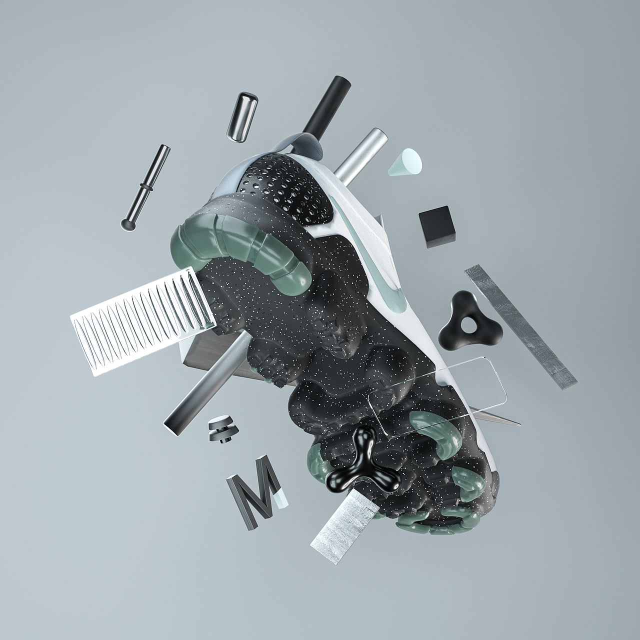 鞋子渲染练习（图ZMjc0NzA5MzAw） - 产品 - 站酷设计师Monica丶Navy原创素材 - 站酷ZCOOL