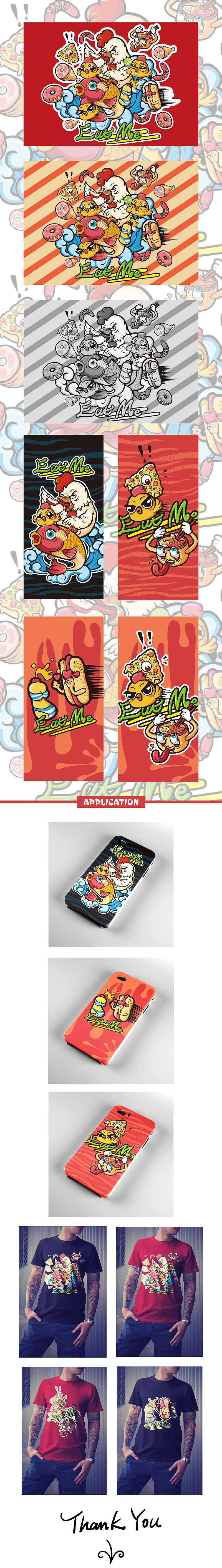 Springtime--EAT ME!（图ZNzUyNTA3NTI=） - 新锐潮流插画 - 站酷设计师啊酱JAM原创素材 - 站酷ZCOOL