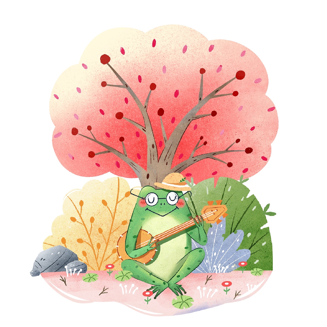 温馨可爱小动物场景|插画|儿童插画|二小姐在忙_原创作品-站酷zcool