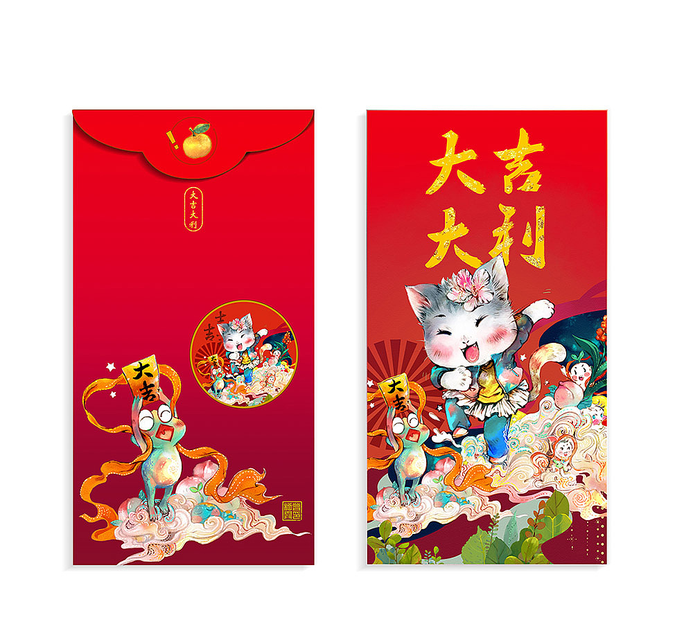每一年都是猫年（图ZMTQyNzUxNTEy） - 商业插画 - 站酷设计师玲珑绘ZLX原创素材 - 站酷ZCOOL
