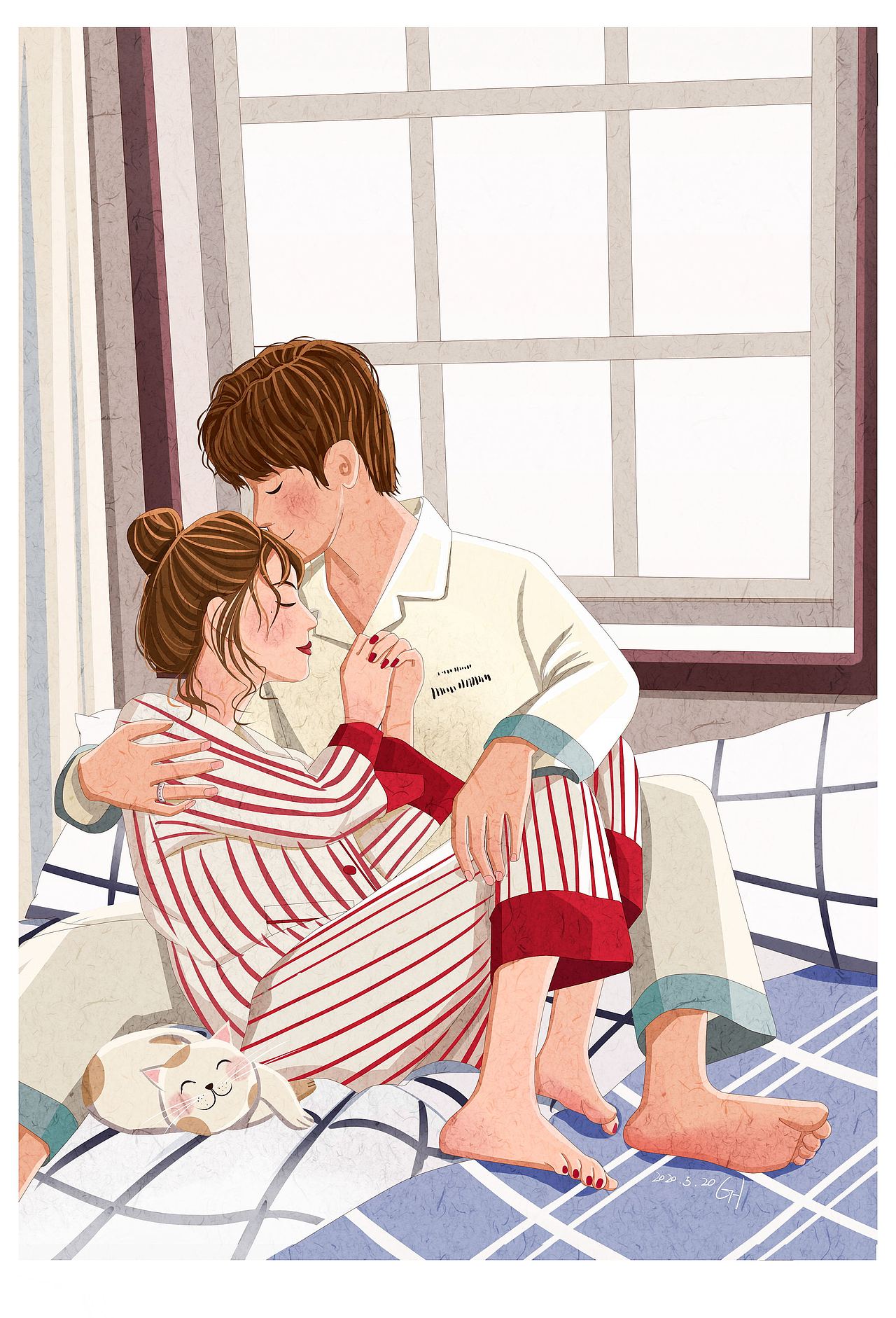 情侣（图ZMjQ5MTYxMzM2） - 创作习作 - 站酷设计师狸子白原创素材 - 站酷ZCOOL