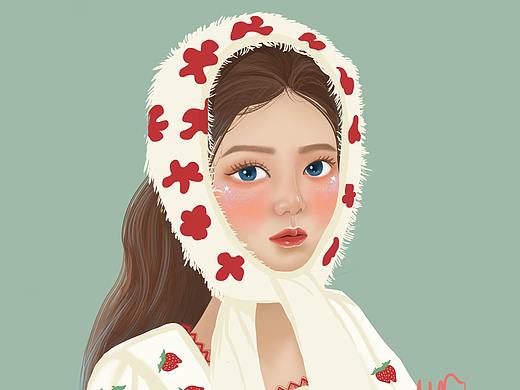 插画头像（个人主页-ZNTE4NTI4ODA=） - 艺术插画 - 站酷设计师YIU_Yuan原创素材 - 站酷ZCOOL