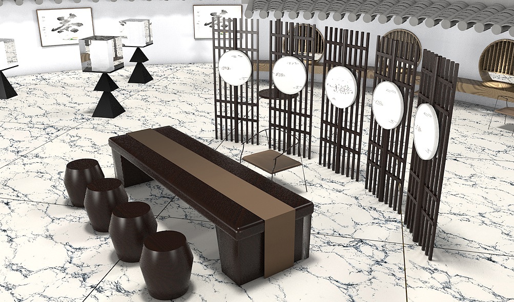 展示设计—茶馆（图ZMjIwMDM3NjI0） - 展陈设计 - 站酷设计师喃啵WAN原创素材 - 站酷ZCOOL