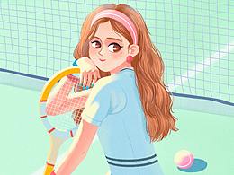 网球女孩儿