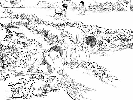 写实老连环画 党建连环画 抗战连环画 人物线描速写