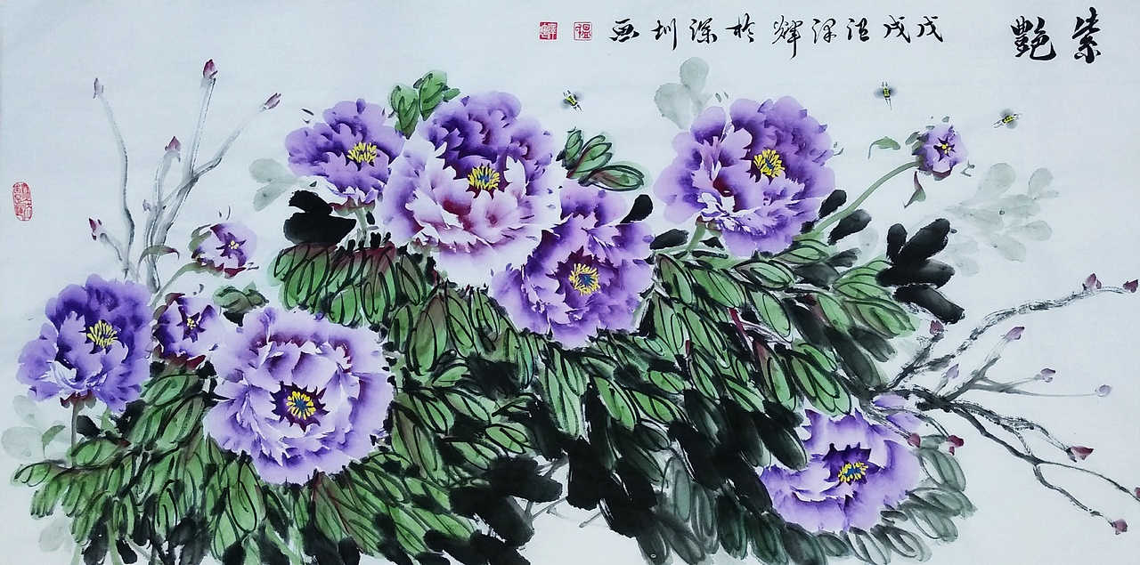 温泽辉国画作品