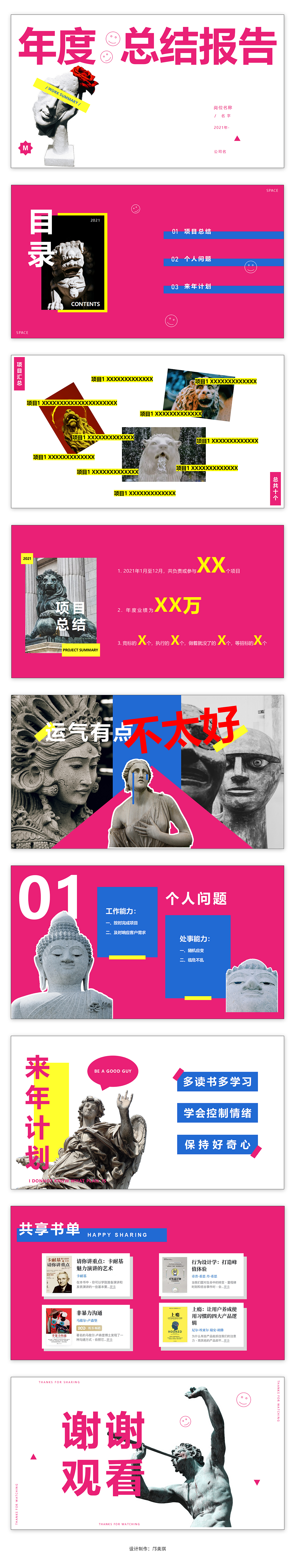 年终总结报告PPT【21年】