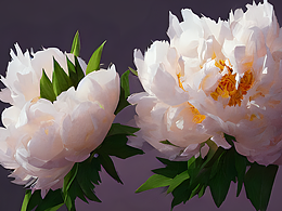 #站酷梦笔#花朵 牡丹，夜晚，Craig Mullins作品，Artg