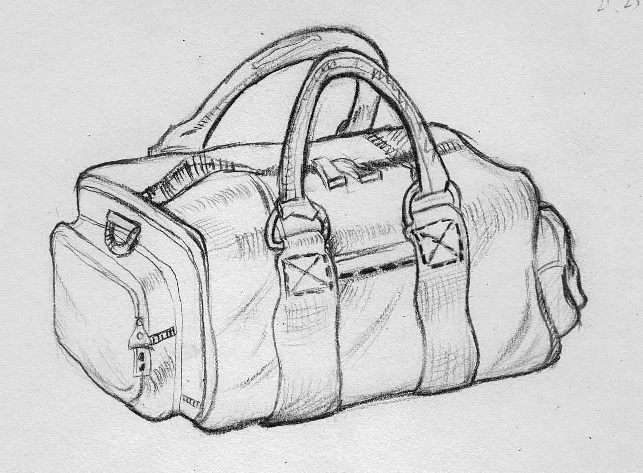 蓝色行李箱箱包矢量手绘元素图片_装饰图案_设计元素-图行天下素材网