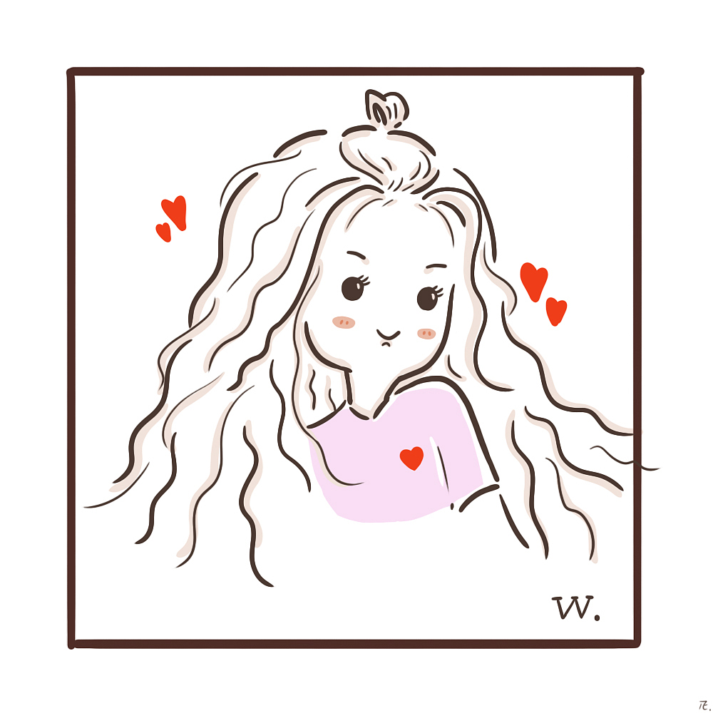 q版人物简约头像|插画|创作习作|素白从简_原创作品-站酷zcool