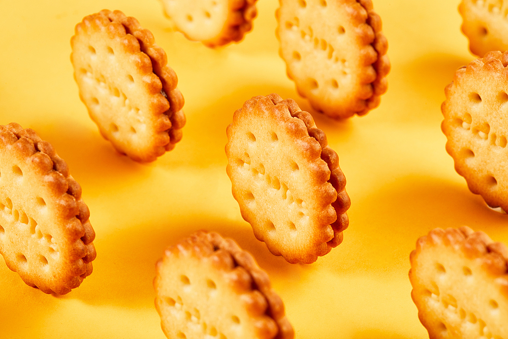 日式小圆饼干拍摄