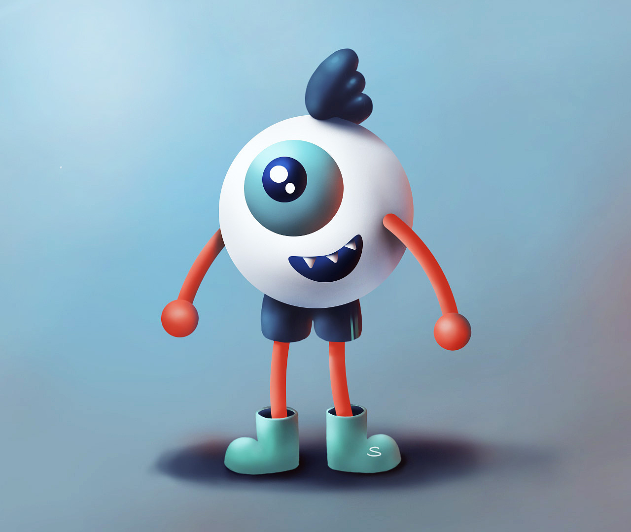 拟物风小怪物|插画|商业插画|佩佩小欣_临摹作品-站酷zcool