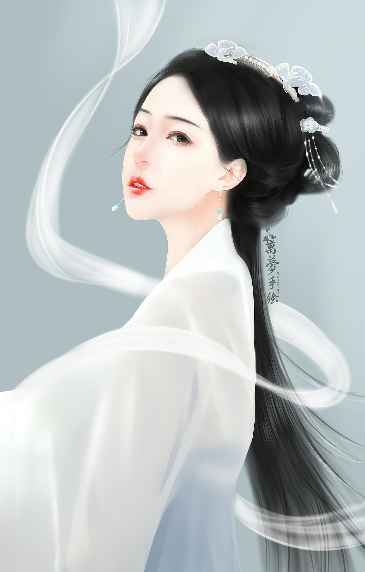 转言情风-《北方有佳人》|插画|创作习作|篱梦手绘_原创作品-站酷