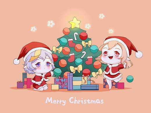 七七和可莉的圣誕節(jié)（個人主頁-ZNDk4ODE1MzY=） - 創(chuàng)作習(xí)作 - 站酷設(shè)計師小繧SOVWIN原創(chuàng)素材 - 站酷ZCOOL