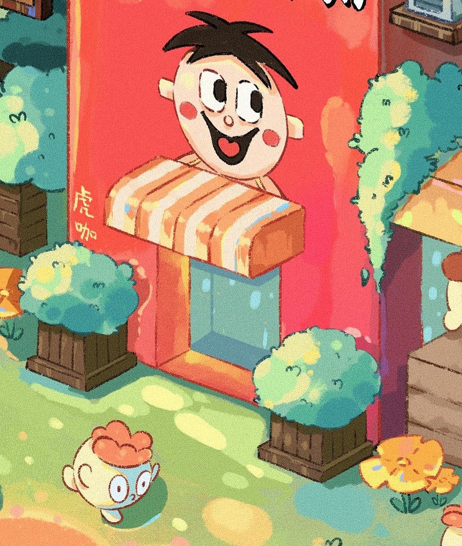 【小场景插画】来一杯旺仔牛奶