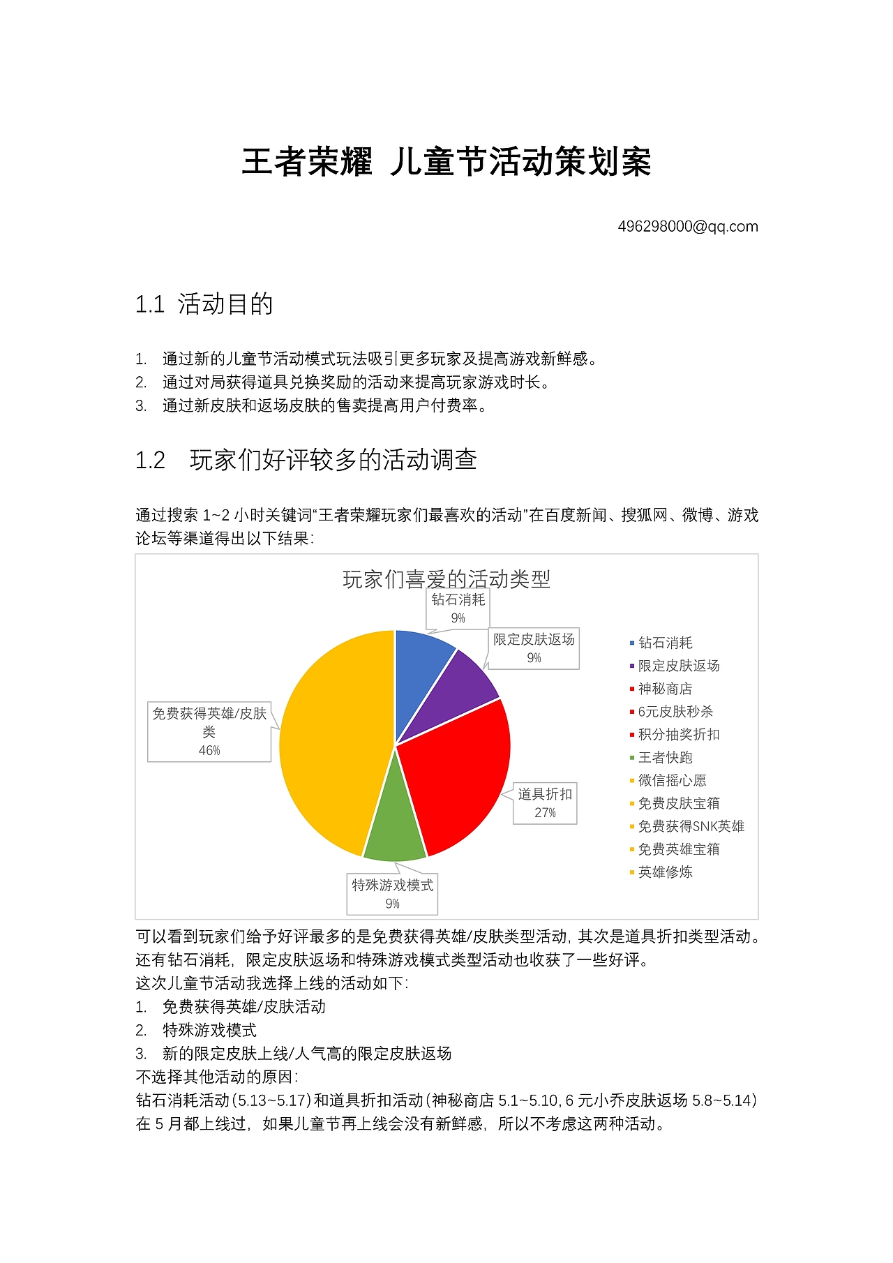 王者荣耀 个人 儿童节活动策划案（图ZMjEwNDk0MTA4） - 文案/策划 - 站酷设计师laichubuzhi原创素材 - 站酷ZCOOL