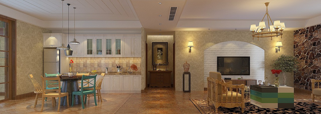 京东家装建邺城地中海装修效果案例