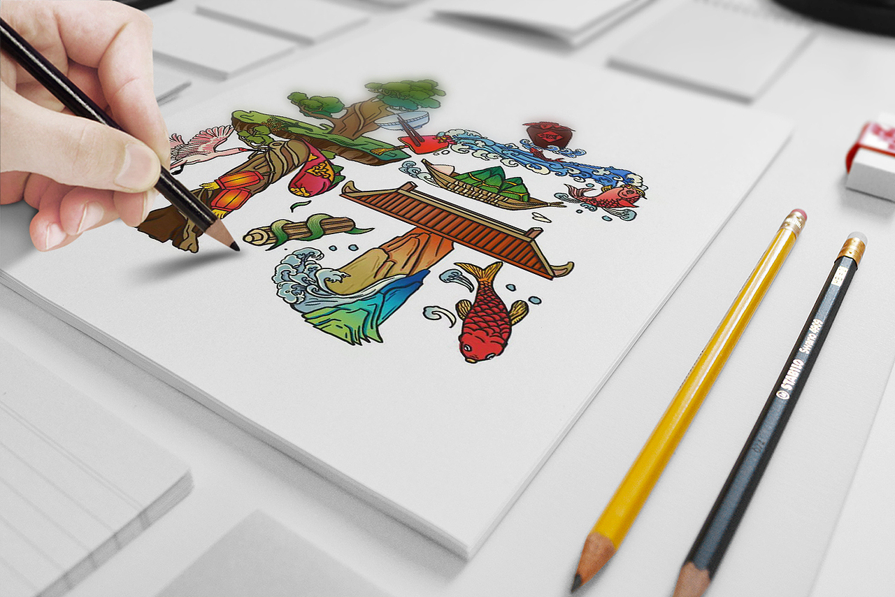 心特软粽子包装及画面（图ZODgxMzA0ODg=） - 包装 - 站酷设计师木子的向往原创素材 - 站酷ZCOOL