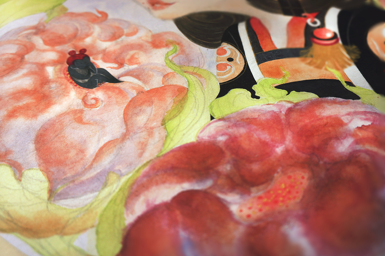 《如幻星.岁三百山蛟童女.祭月娥》白中南颜彩—人川集