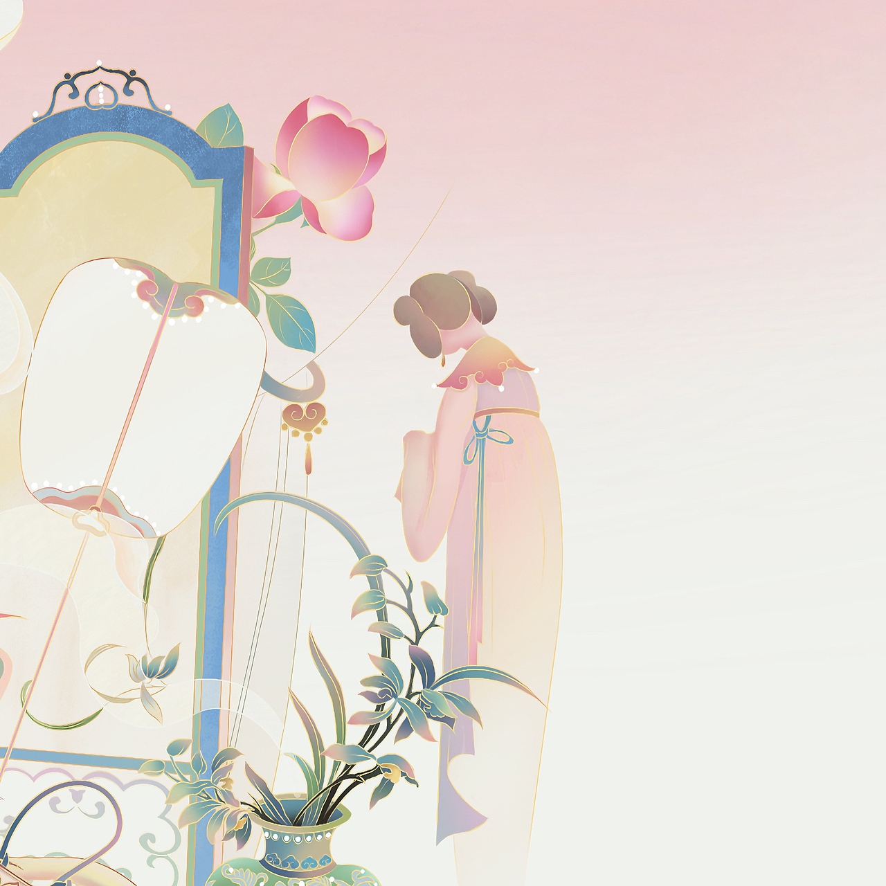 今兮婉兮-原创国风插画