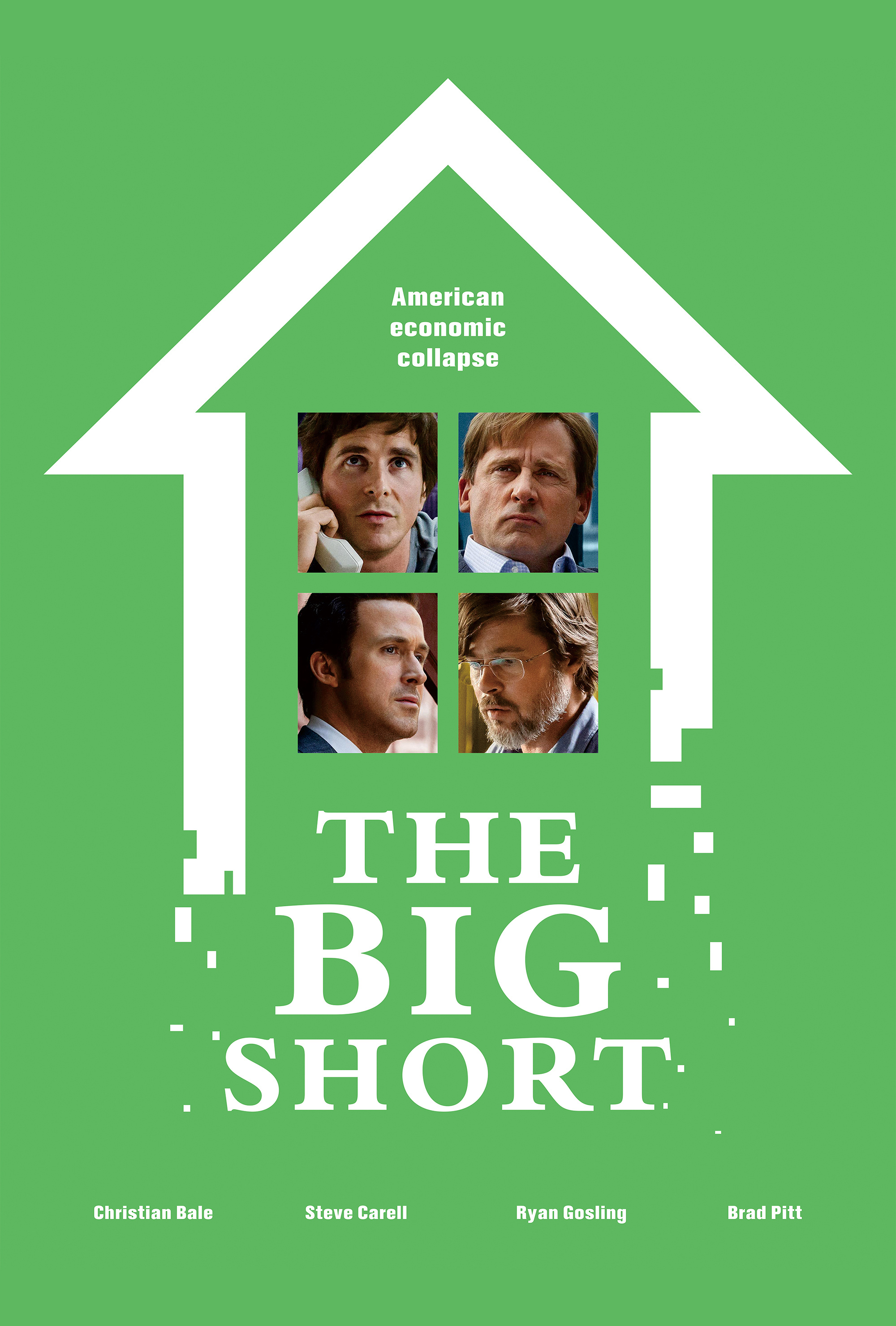 《the big short》大空头 电影海报