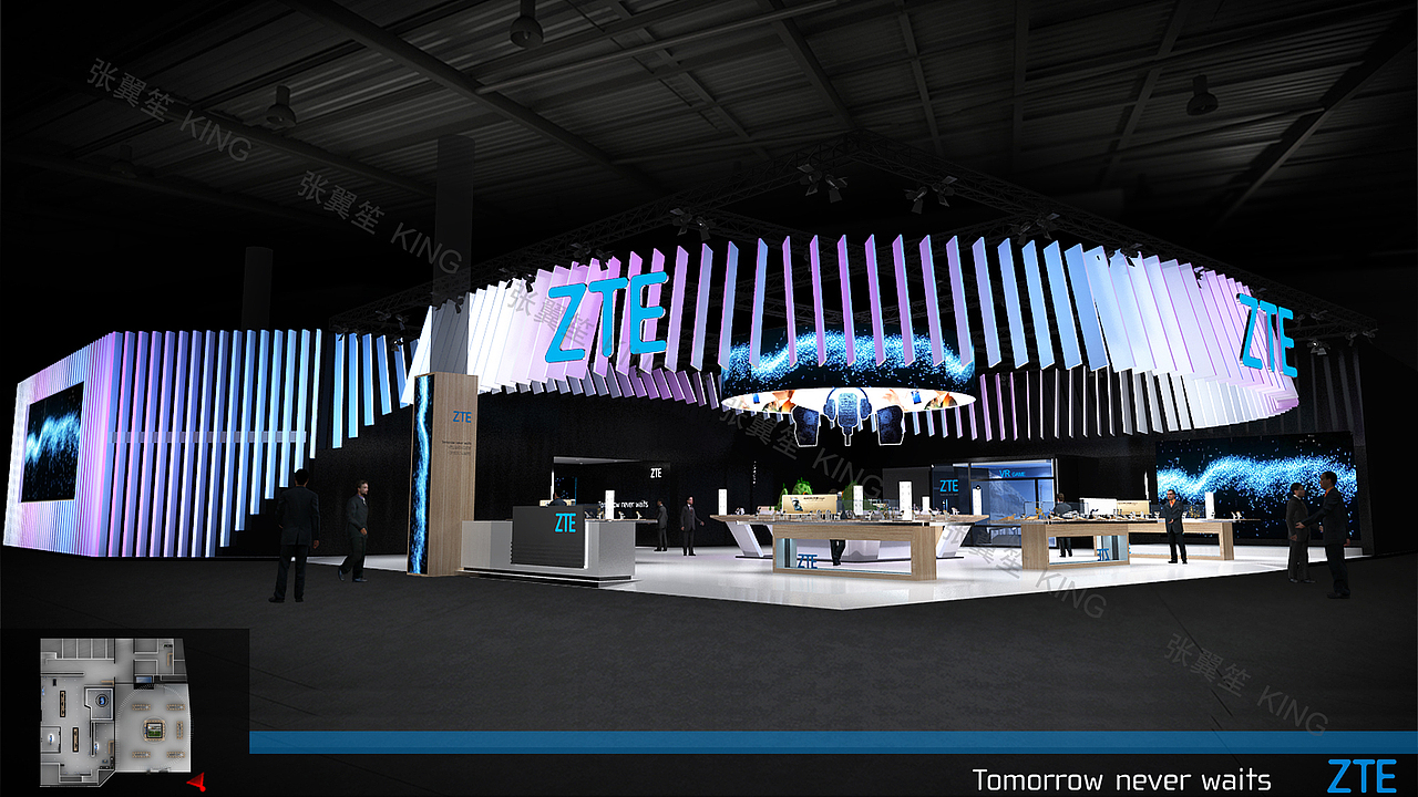 中兴展台设计01