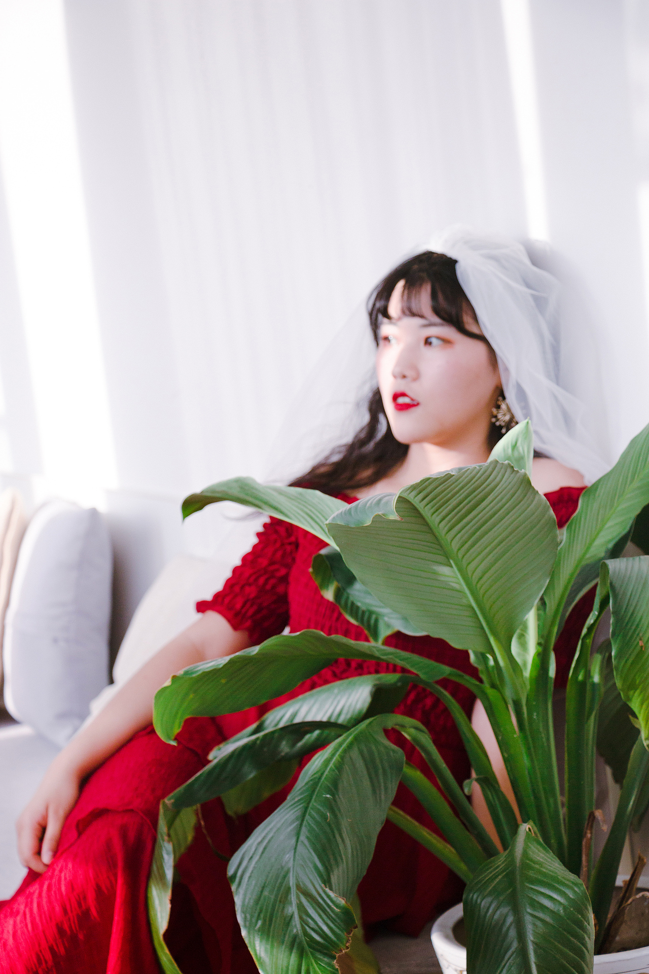 像水晶一样的可爱女人