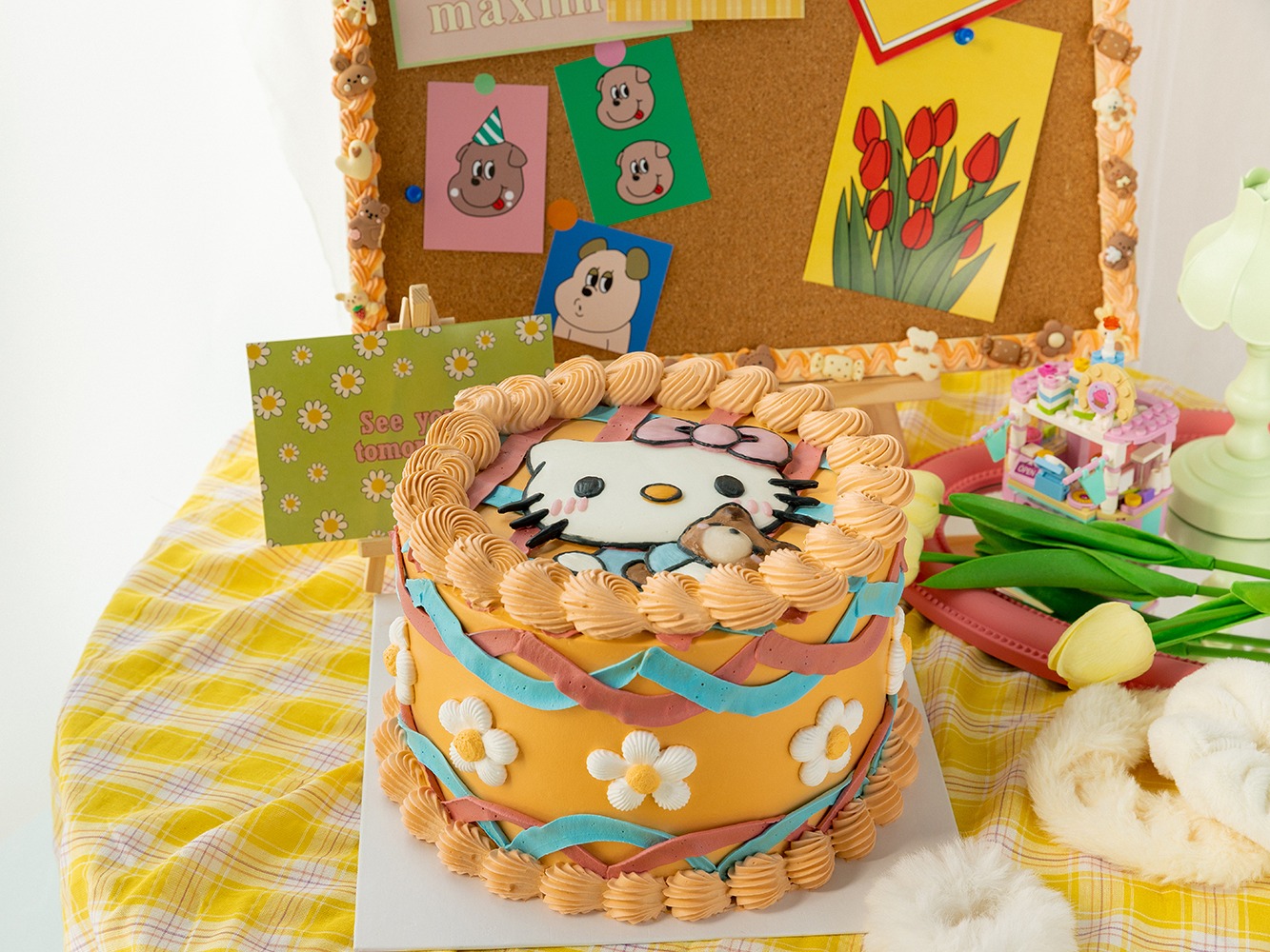 凯蒂猫的生日蛋糕图片素材-编号08634009-图行天下