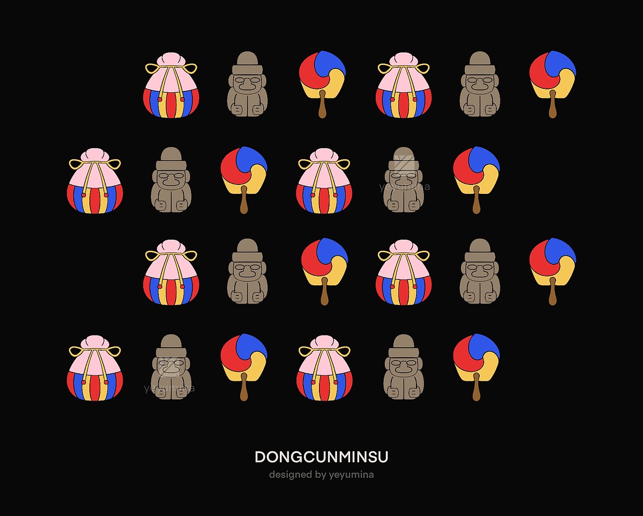 韩料店餐饮品牌设计全案（@yeyumina）