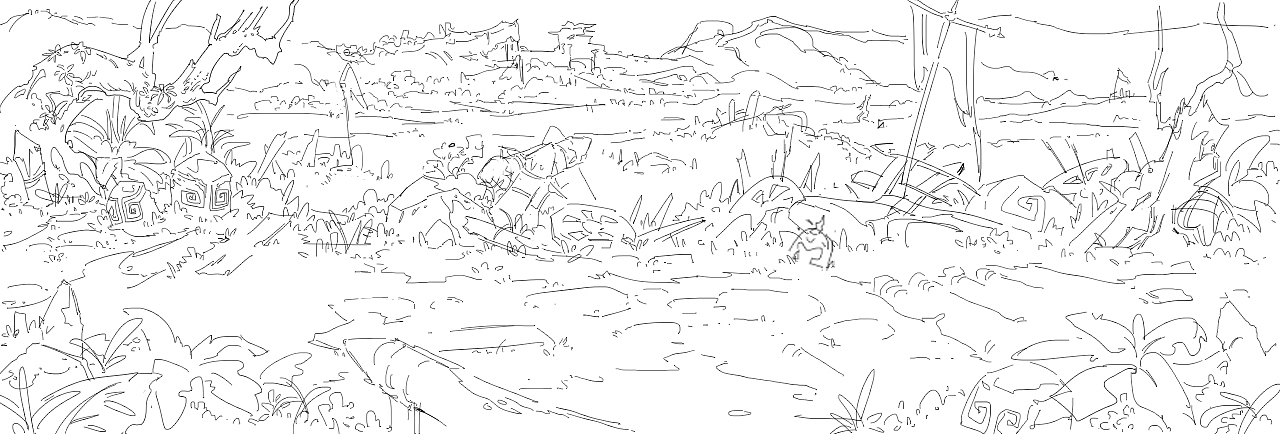 横版原画 战场遗迹（图ZMTE5OTUxNDU2） - 游戏原画 - 站酷设计师大侠与大大侠原创素材 - 站酷ZCOOL