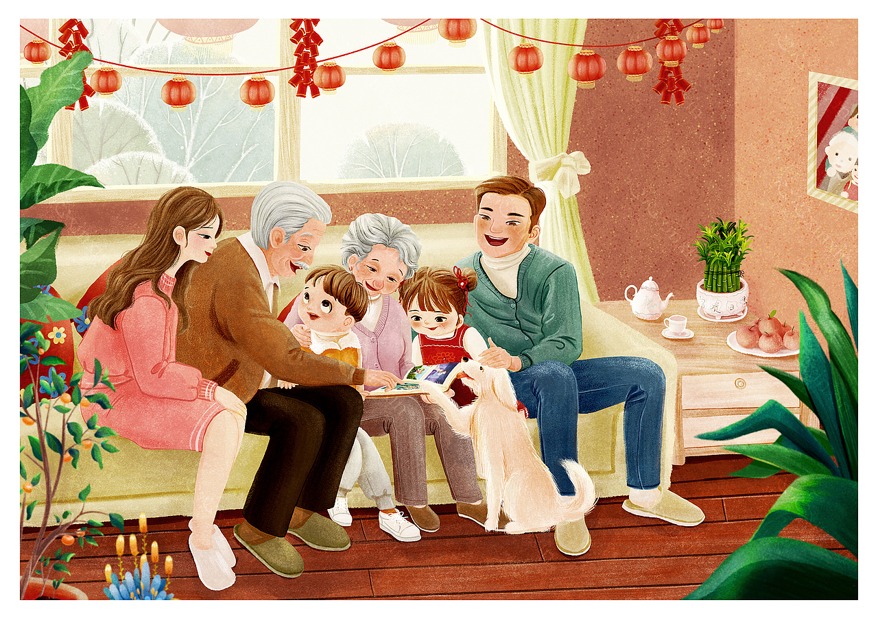 一家亲（图ZMjg1MzY5ODIw） - 商业插画 - 站酷设计师心 心原创素材 - 站酷ZCOOL