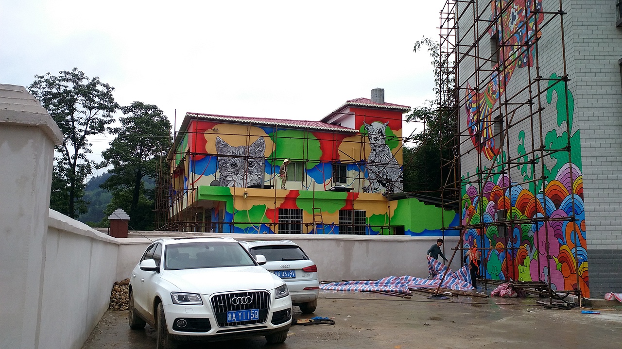 云南校园壁画墙体彩绘