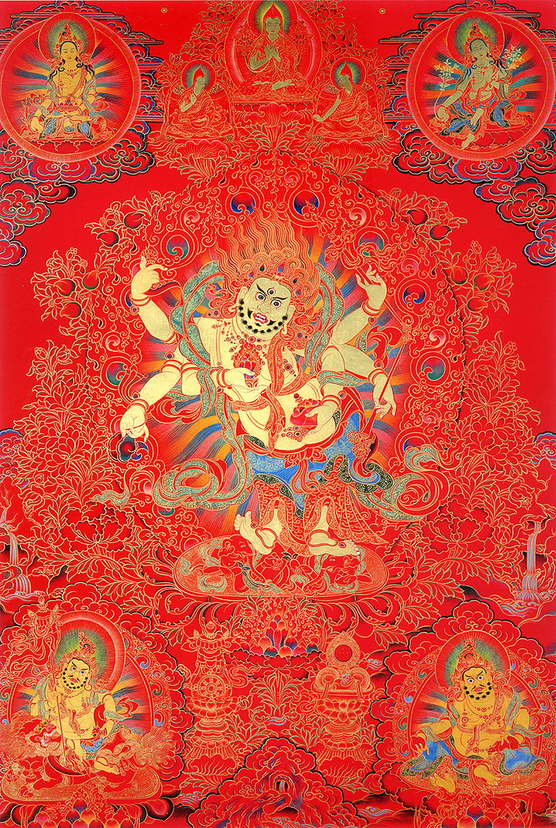 唐卡系列-六臂玛哈嘎啦