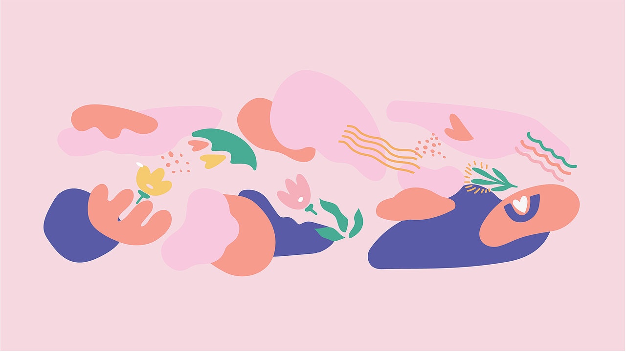 一部分保温杯插画图案以及配色方案