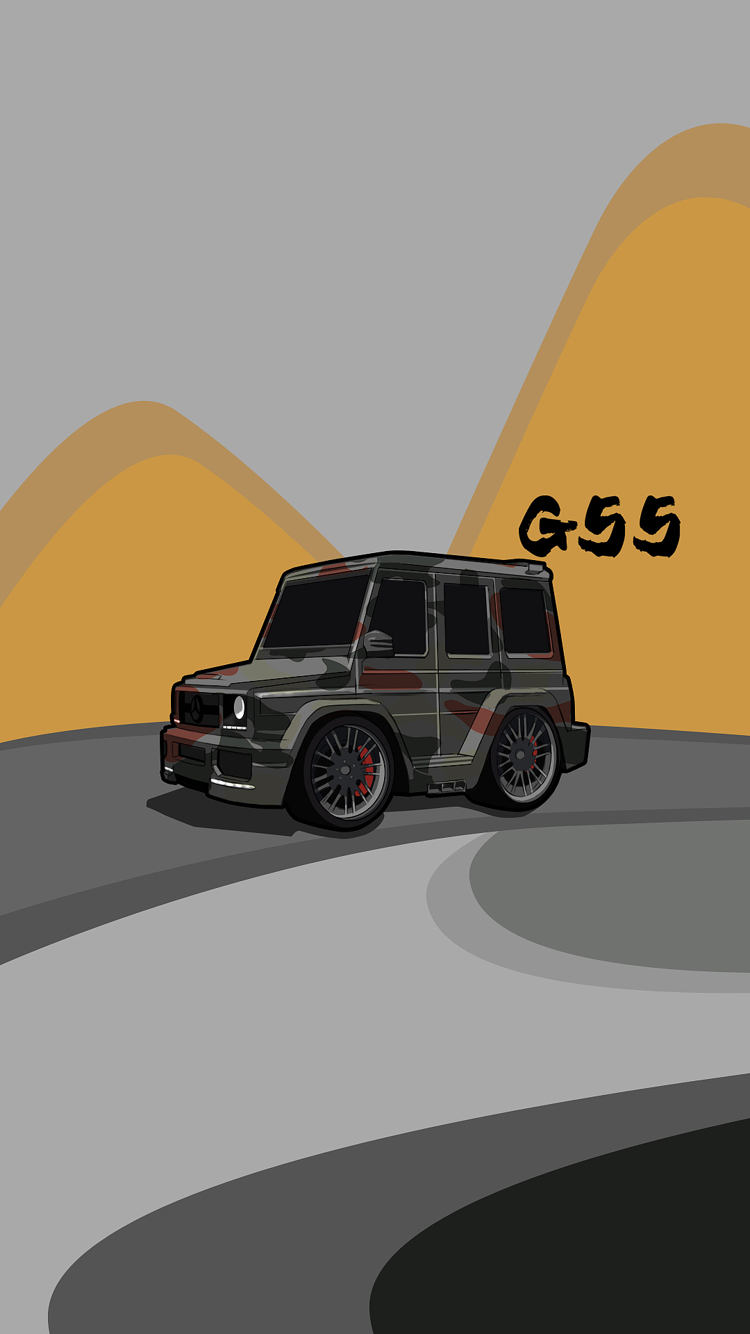 q版汽车 手机壁纸