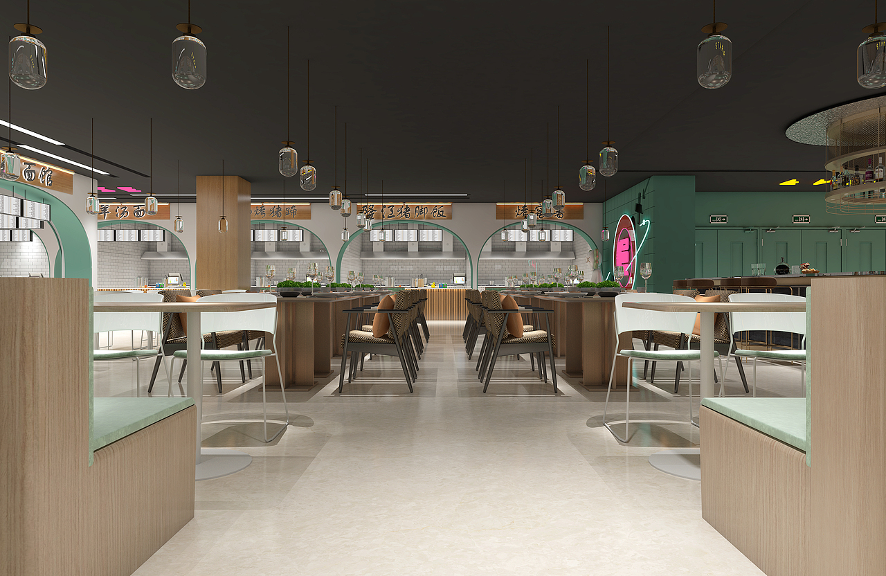 朔州市美都汇效果表现展示（图ZMjg4MDc1ODg0） - 酒店餐饮设计 - 站酷设计师Adavisu原创素材 - 站酷ZCOOL