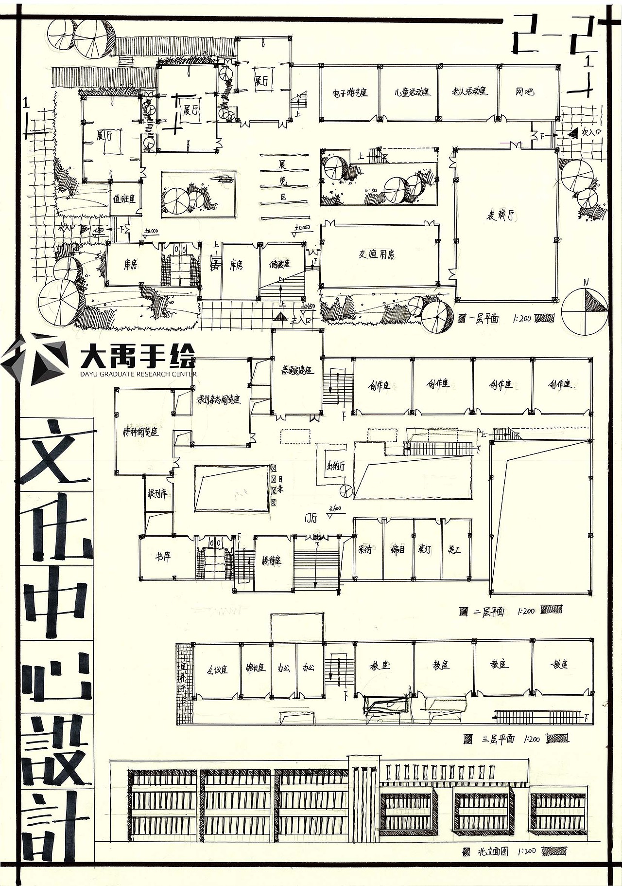 大禹手绘建筑快题作品欣赏（图ZMjE0MTgxNDA4） - 建筑设计 - 站酷设计师大禹手绘原创素材 - 站酷ZCOOL