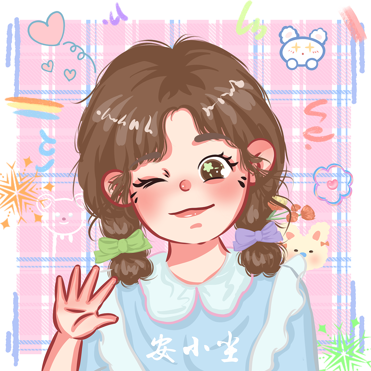 卡通头像系列（图ZMjYzMzExODk2） - 创作习作 - 站酷设计师安小尘An原创素材 - 站酷ZCOOL