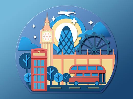 复古街景（个人主页-ZMjcxNjY0OTY=） - 艺术插画 - 站酷设计师Hi_D原创素材 - 站酷ZCOOL