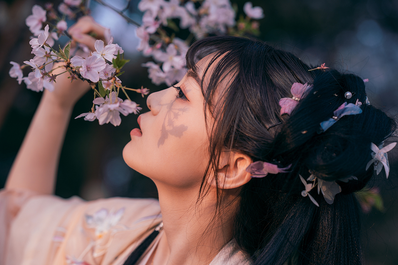 樱花落（图ZMjA0MzMxNzIw） - 人像摄影 - 站酷设计师拍照的青山原创素材 - 站酷ZCOOL