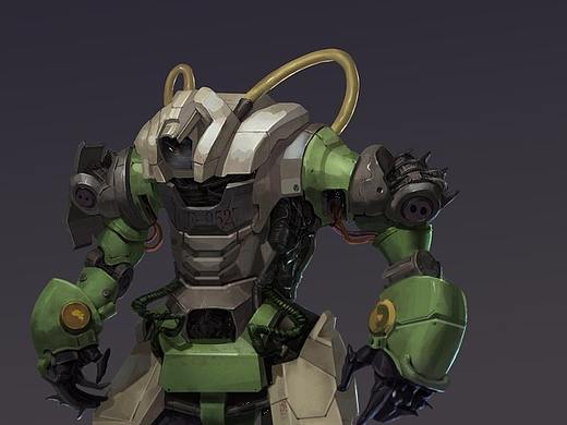 機(jī)械人原創(chuàng)設(shè)計（個人主頁-ZMjQyOTEwMzI=） - 游戲原畫 - 站酷設(shè)計師cg小青年原創(chuàng)素材 - 站酷ZCOOL