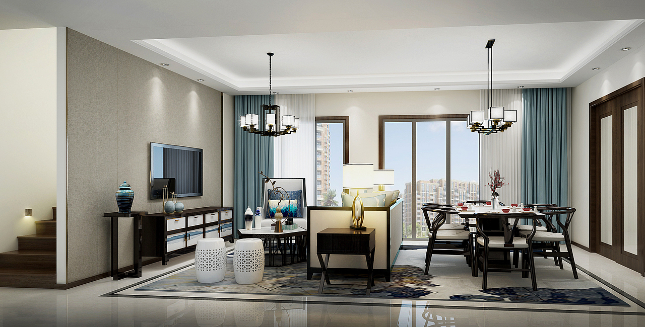 广汇御园 精装房（图ZMTE3MTIwMjg4） - 家装设计 - 站酷设计师多维设计事务所原创素材 - 站酷ZCOOL