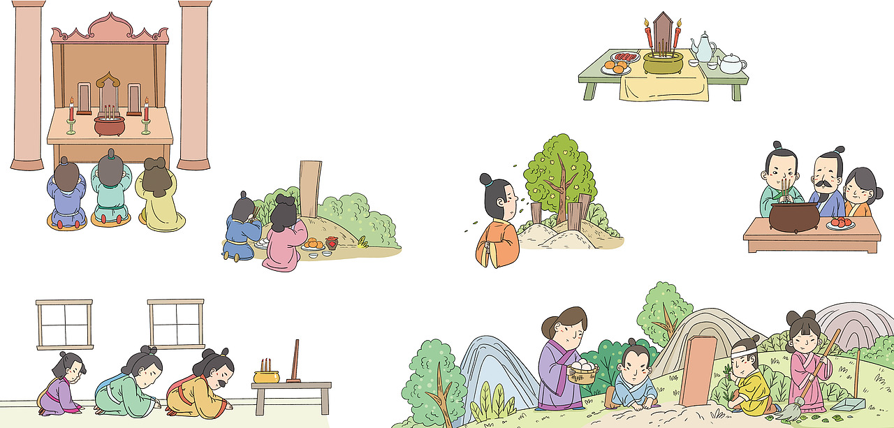 我们的礼仪（图ZMjY3NDY0NjUy） - 商业插画 - 站酷设计师春秋笔绘原创素材 - 站酷ZCOOL