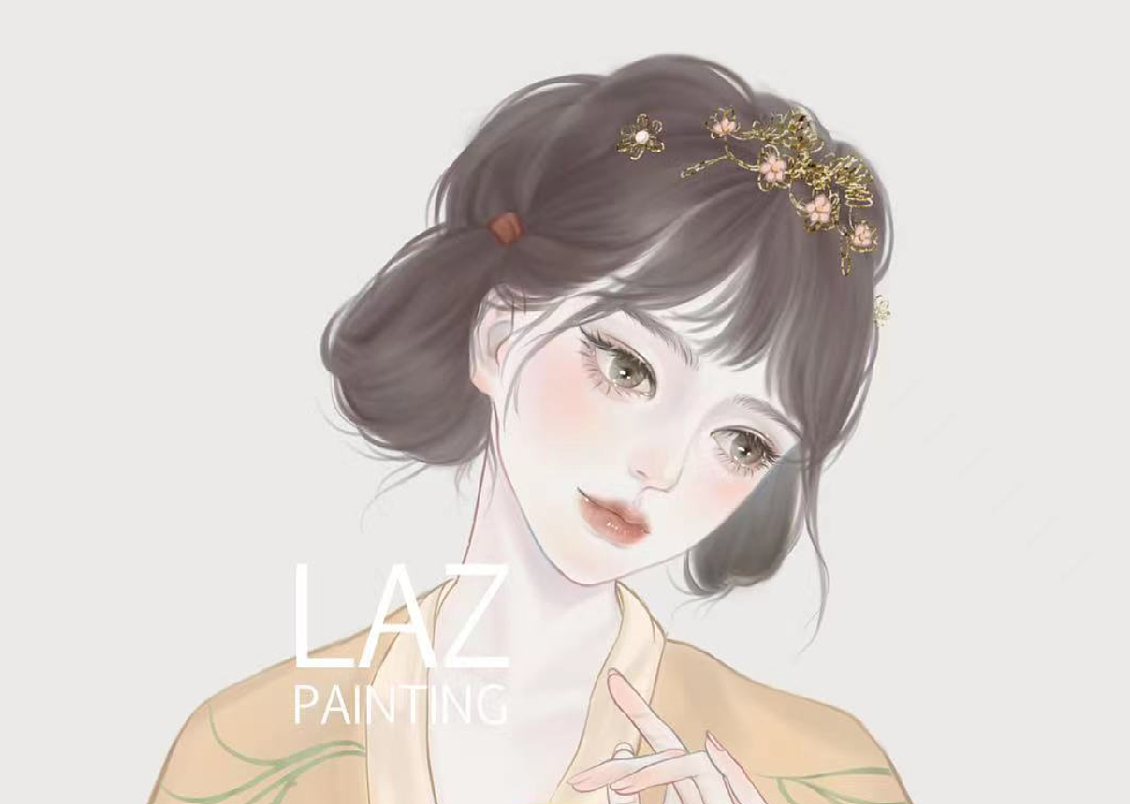 古风少女插画|Laz（图ZMjU2NDA3MjMy） - 商业插画 - 站酷设计师Lazcat懒懒原创素材 - 站酷ZCOOL