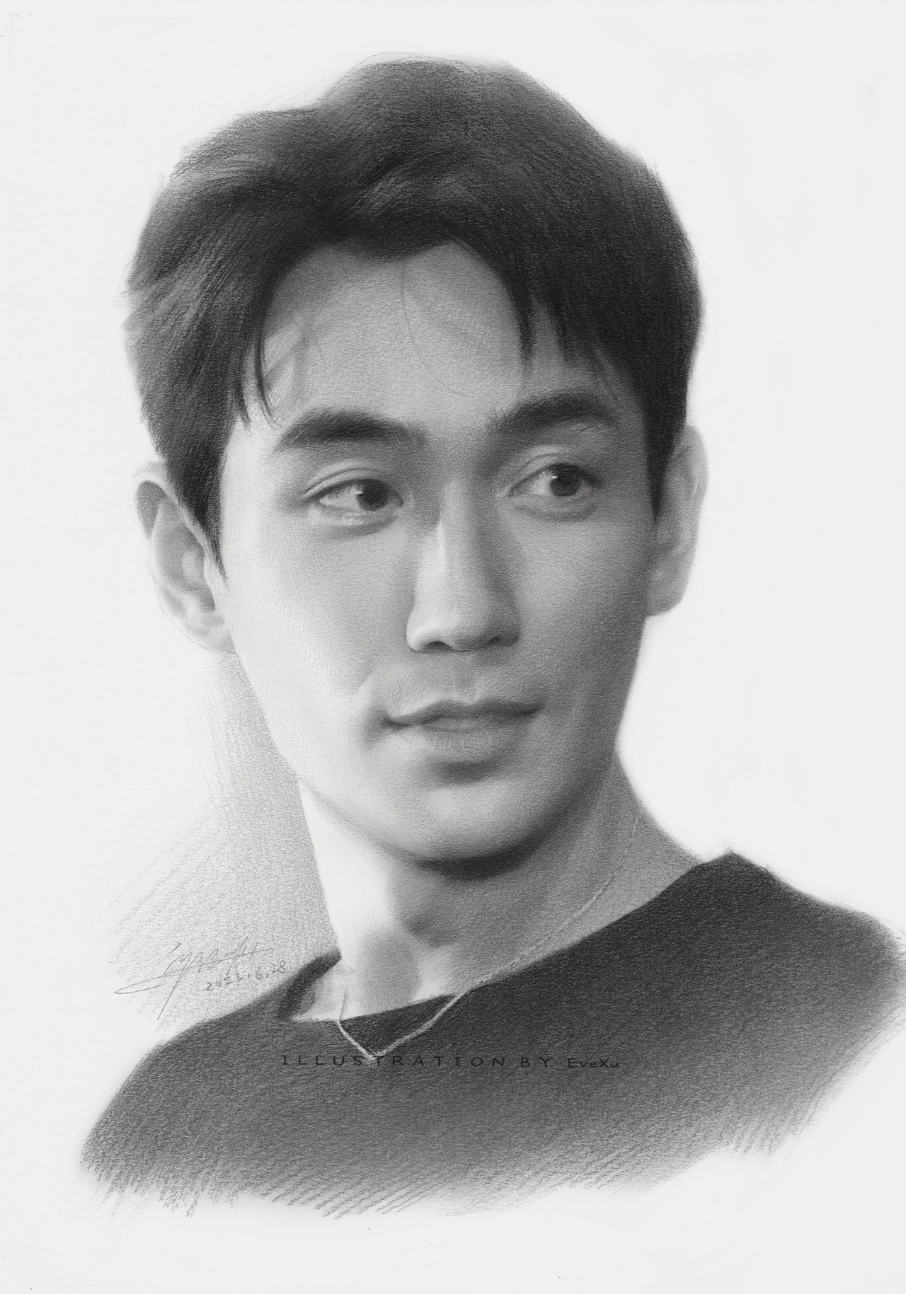 六月素描头像合集