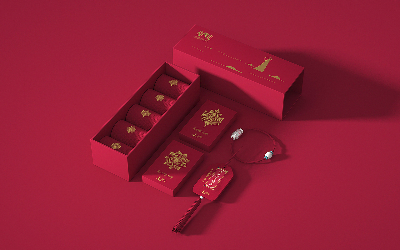 普陀山本命年礼盒概念稿（图ZMTgxMDY1NzQw） - 生活用品 - 站酷设计师小迪啵啵原创素材 - 站酷ZCOOL