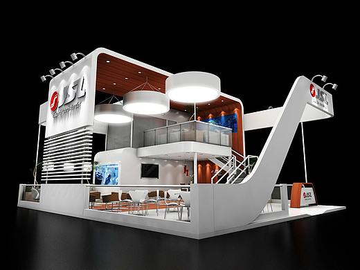 展位3d效果图设计