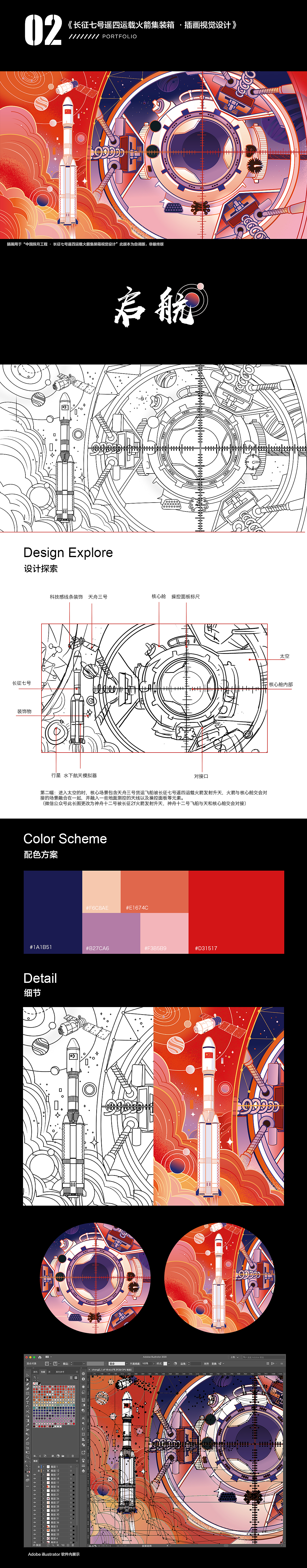 中国航天—太空创想X盒子猫BOXNEKO|航天插画设计(图ZMjgwMTk1OTg4) - 商业插画 - 站酷设计师盒子猫BOXNEKO原创素材 - 站酷ZCOOL