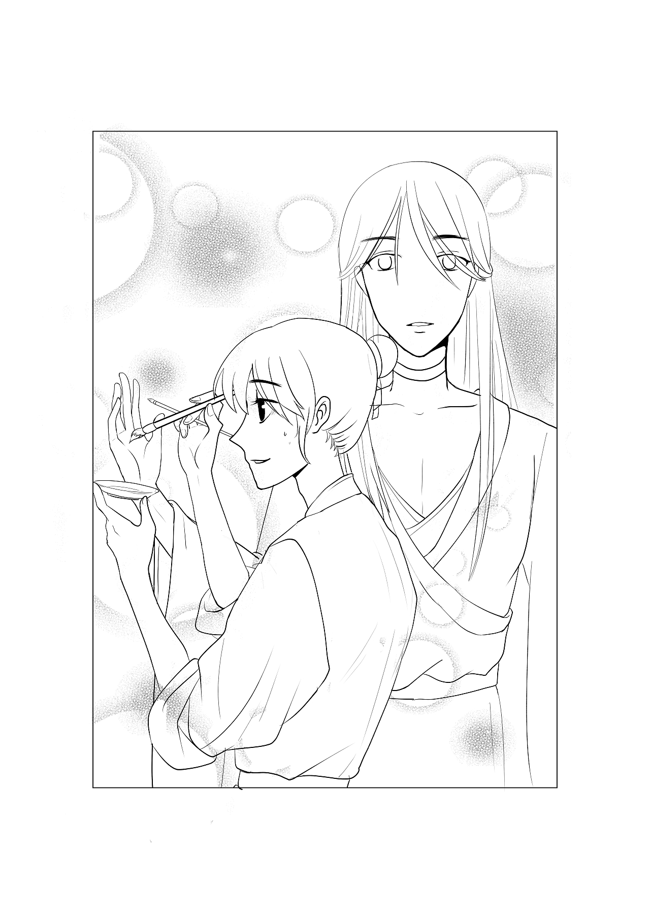 今月曾经照古人（图ZMjczMDE4NDQw） - 短篇/格漫 - 站酷设计师留一碗大爷原创素材 - 站酷ZCOOL