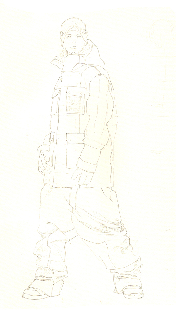 绘师yellow黄哲作品:时装画手绘表现步骤详解